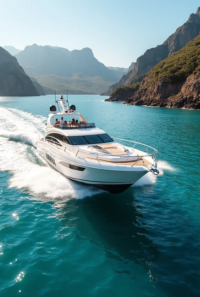 Image of a Yamaha yacht cruising South African waters