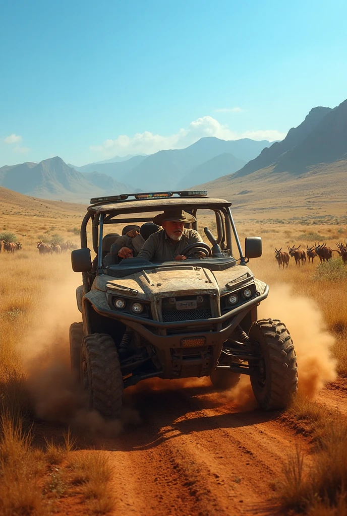 Image of a utility UTV on a South African farm