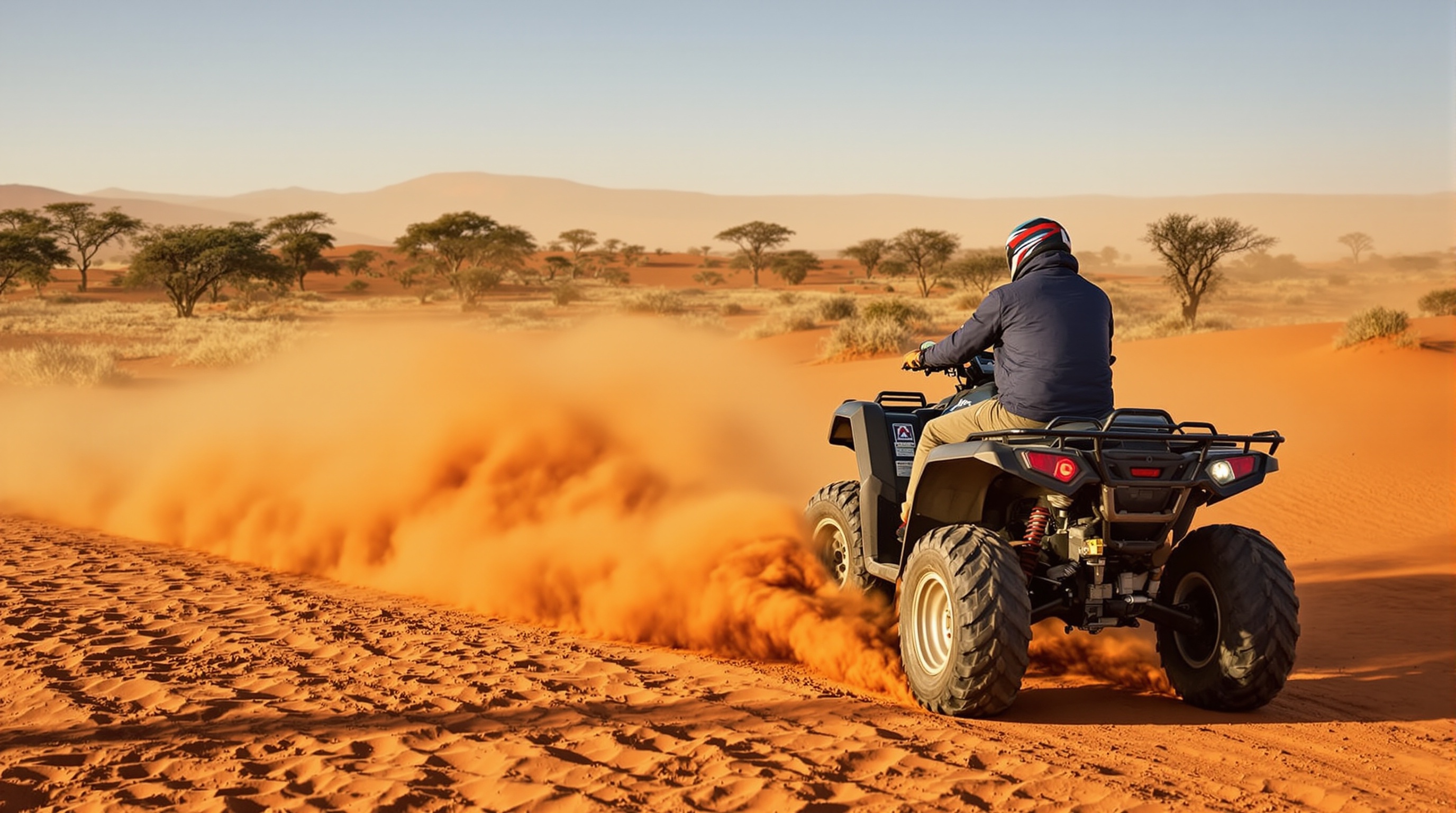 ATV - Quad bike on trail